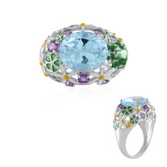 Bague en argent et Topaze bleu ciel (Adela Silber)
