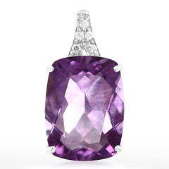 Pendentif en argent et Fluorite d'Espagne