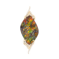 Pendentif en or et Ammolite (de Melo)