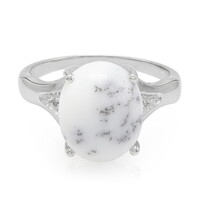 Bague en argent et Agate dendritique