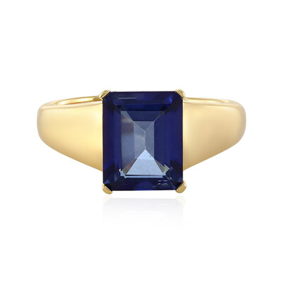 Bague en argent et Topaze bleu roi