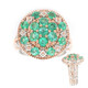 Bague en argent et Emeraude de Zambie (Gems en Vogue)