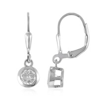 Boucles d'oreilles en argent et Topaze blanche