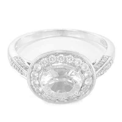 Bague en argent et Pétalite
