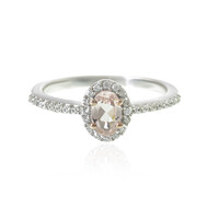 Bague en argent et Morganite