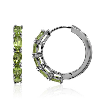 Boucles d'oreilles en argent et Péridot