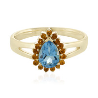 Bague en or et Topaze bleu Suisse (Adela Gold)