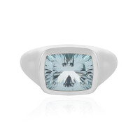 Bague en argent et Topaze bleu ciel