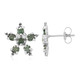 Boucles d'oreilles en argent et Diamant fantaisie