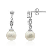Boucles d'oreilles en argent et Perle de culture d'eau douce