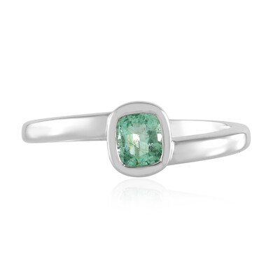 Bague en argent et Emeraude de Russie
