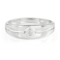 Bague en argent et Topaze blanche