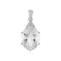 Pendentif en argent et Quartz blanc