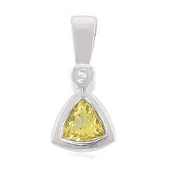 Pendentif en argent et Béryl jaune