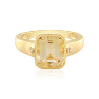 Bague en argent et Citrine