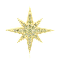 Pendentif en or et Diamant jaune canari SI1