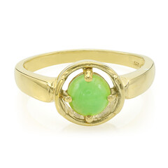 Bague pour homme en argent et Chrysoprase impériale