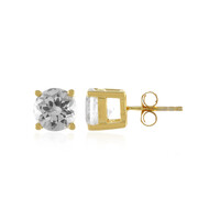 Boucles d'oreilles en argent et Topaze blanche