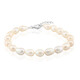 Bracelet en argent et Perle blanche de culture d'eau douce (TPC)