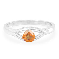 Bague en argent et Grenat Hessonite
