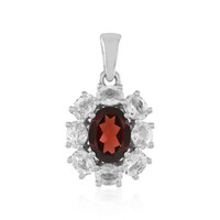 Pendentif en argent et Grenat du Mozambique