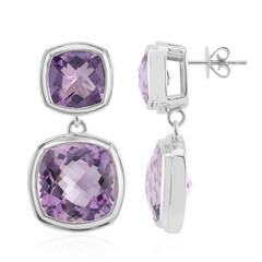 Boucles d'oreilles en argent et Améthyste (Pallanova)