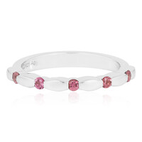 Bague en argent et Tourmaline rose