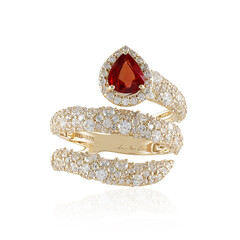 Bague en or et Rubis de Tanzanie (de Melo)