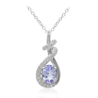 Collier en argent et Tanzanite