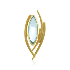 Pendentif en argent et Topaze bleu ciel