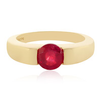 Bague en argent et Rubis de Madagascar
