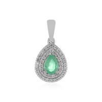 Pendentif en argent et Emeraude de Russie