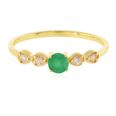 Bague en argent et Emeraude de Zambie