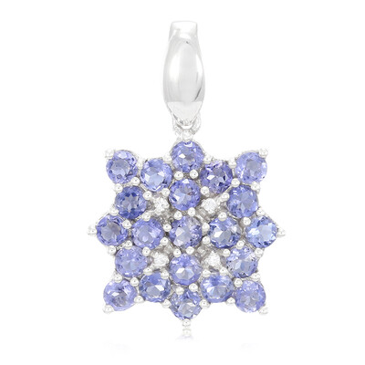 Pendentif en argent et Iolite de Madagascar