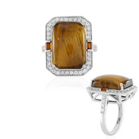 Bague en argent et Œil de Tigre
