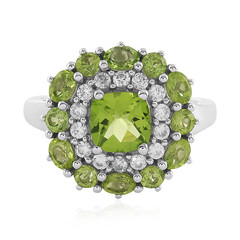 Bague en argent et Péridot