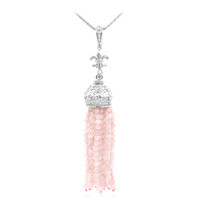 Collier en argent et Quartz rose (Dallas Prince Designs)