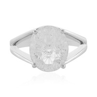 Bague en argent et Quartz blanc