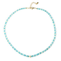 Collier en argent et Apatite bleue