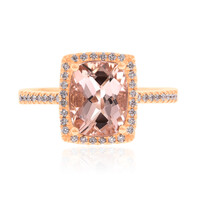 Bague en or et Morganite AAA