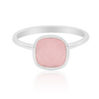 Bague en argent et Jade rose
