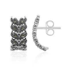 Boucles d'oreilles en argent et Marcassite