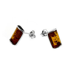 Boucles d'oreilles en argent et Ambre baltique
