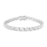 Bracelet en argent et Topaze blanche