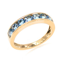 Bague en or et Aigue-marine Ofiki