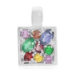Pendentif en argent et Saphir du Laos