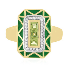 Bague en argent et Péridot