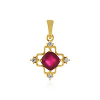 Pendentif en argent et Rubis de Madagascar
