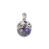 Pendentif en argent et Charoïte