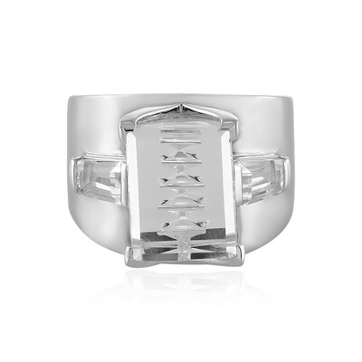 Bague en argent et Quartz blanc